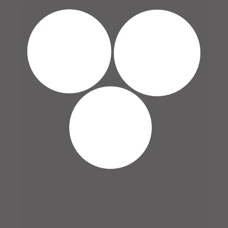 Three circles White