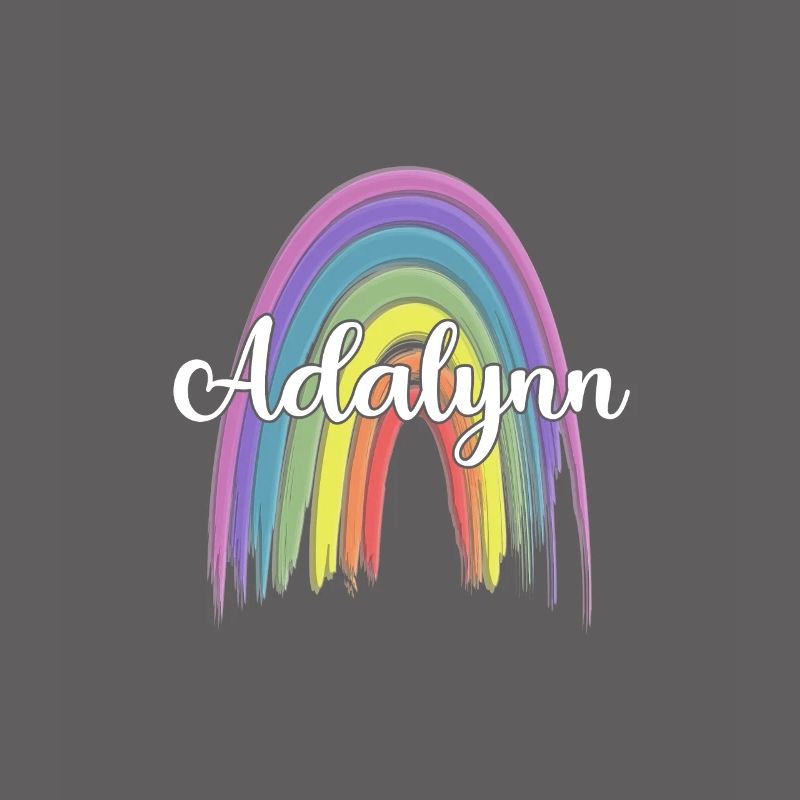 ADALYNN Rainbow Cursive