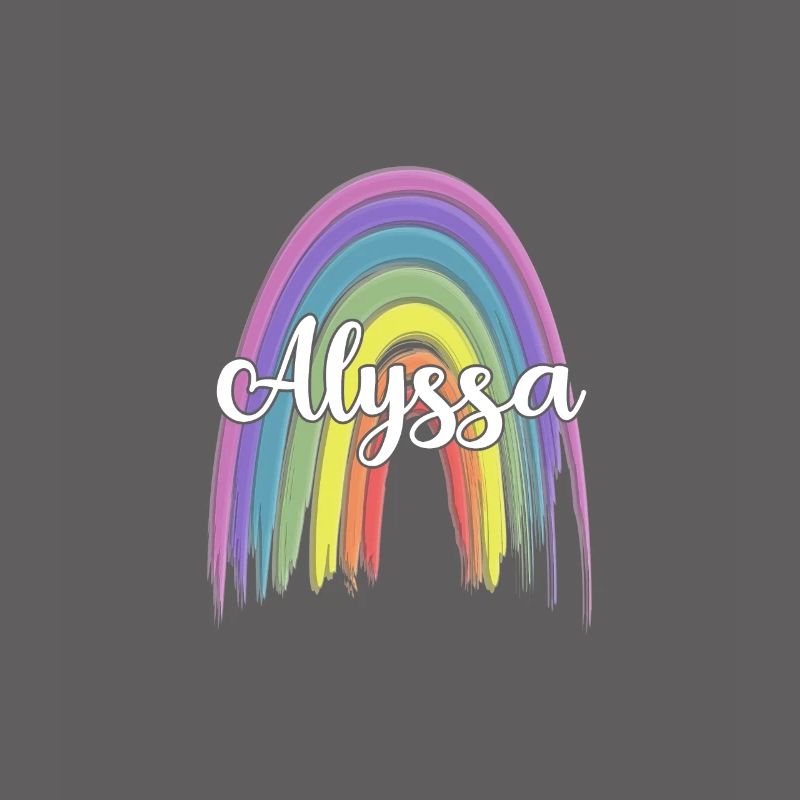 ALYSSA Rainbow Cursive