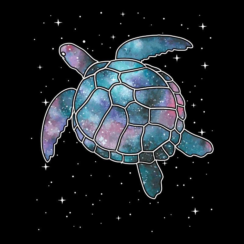 Space Sea Turtle Milky Way Galaxy Nebula Universe