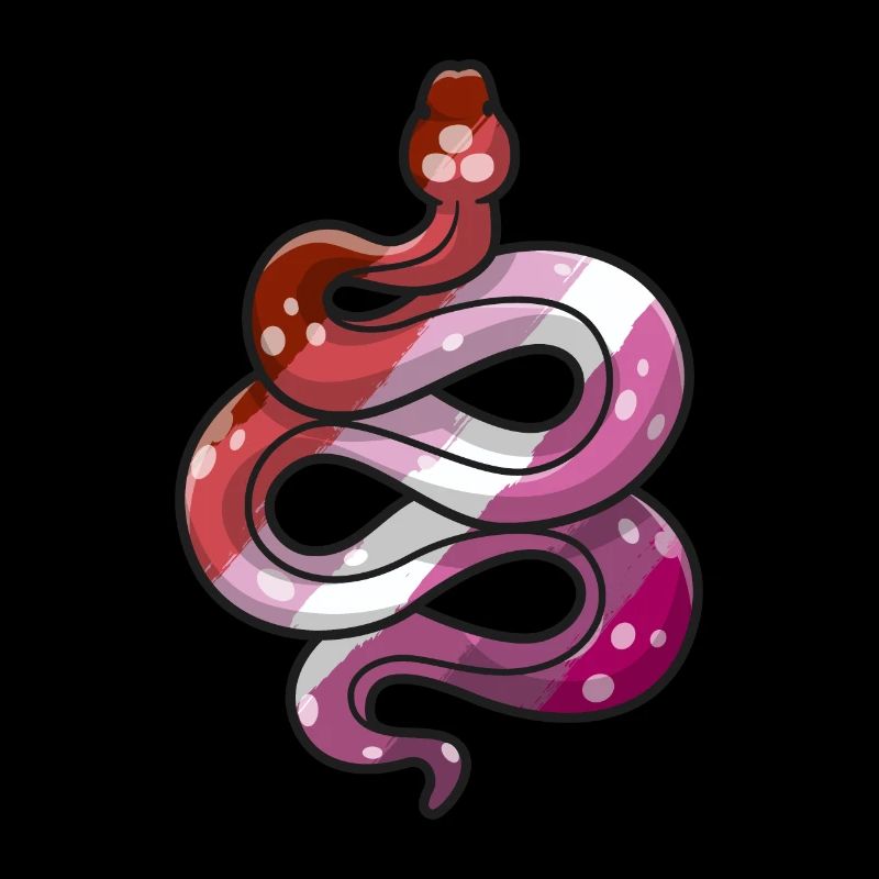 Lesbian Pride Stuff Snake Flag Couleurs LGBT