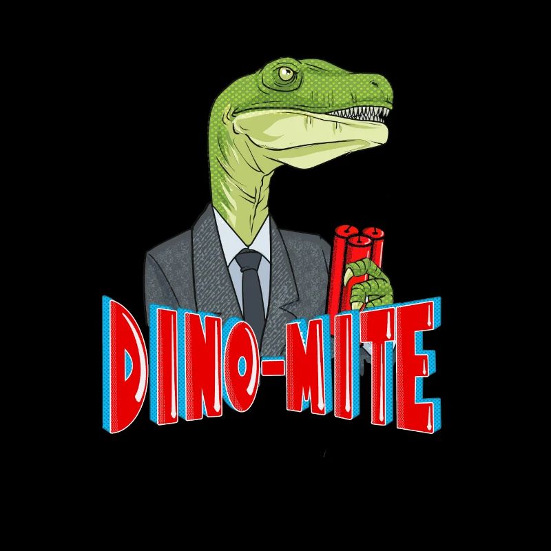 Explosiver Dinosaurier Dino-Mite mit Dynamite in