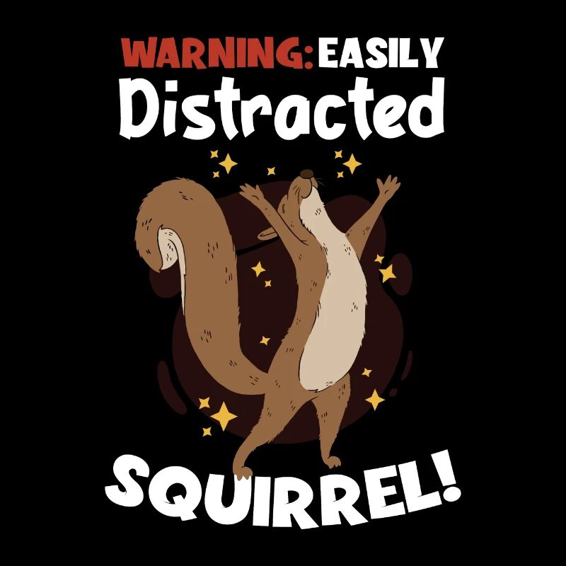 Easily Distracted Squirrel Écureuil renard