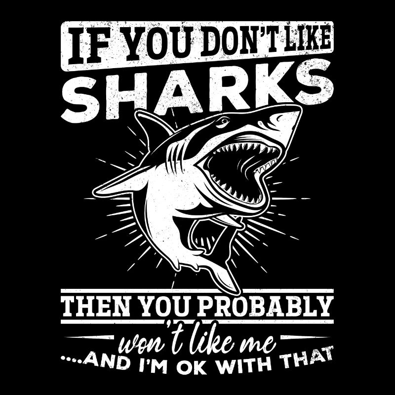 Citation de requin I Grand poisson de requin blanc Drôle de requin