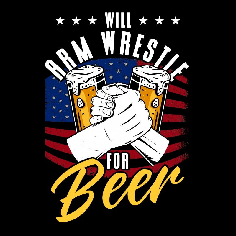 Will Arm Wrestle pour Beer Arm Press