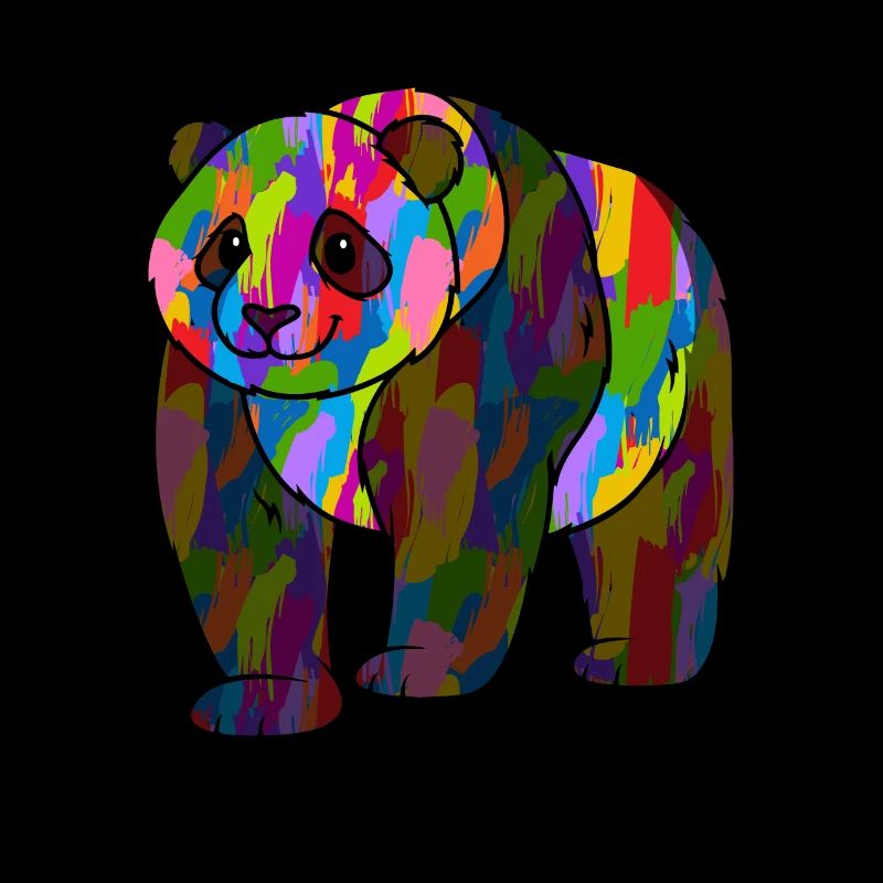 Panda coloré