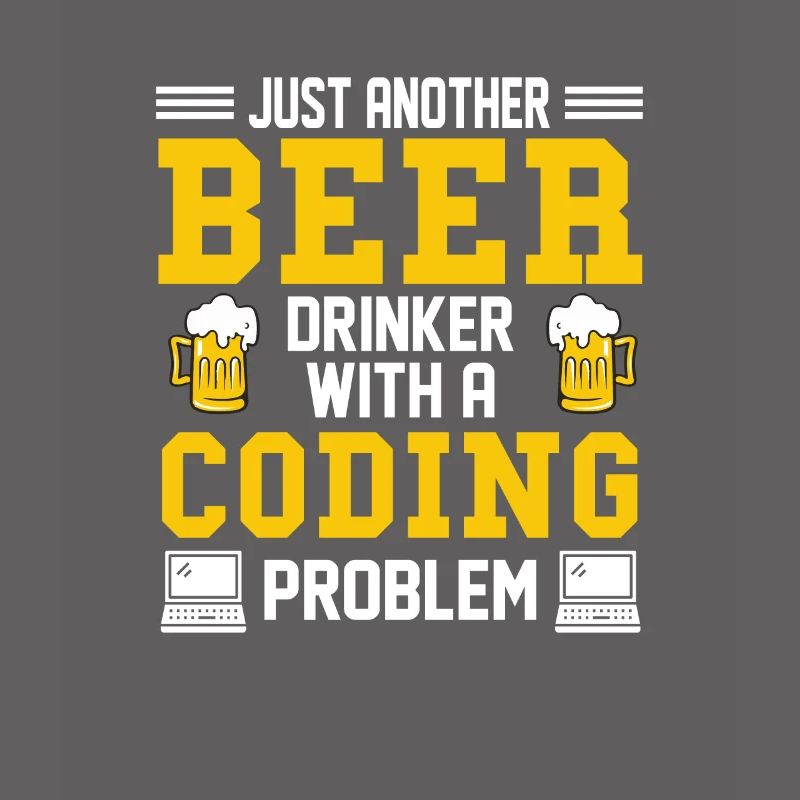 Coding Beer Programmer Coder Développeur
