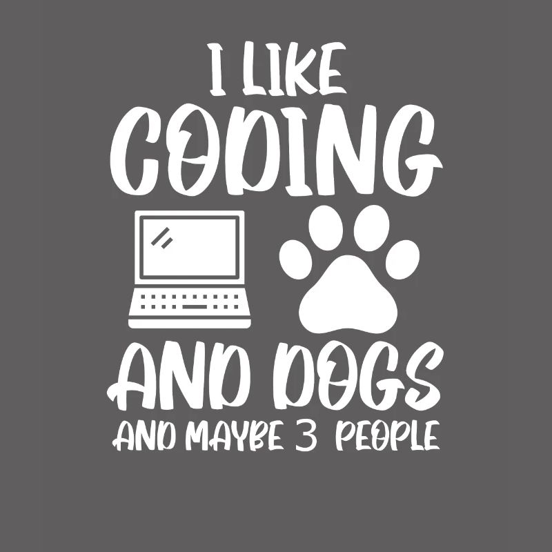 Coding und Hunde Programmierer Coder Entwickler