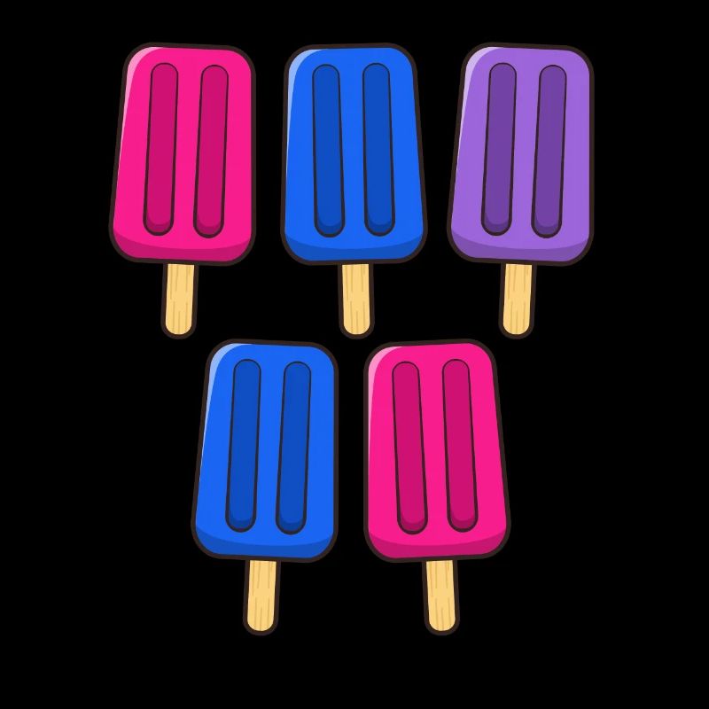 Bisexual Popsicles 4th of July Bisex Bi Subtle