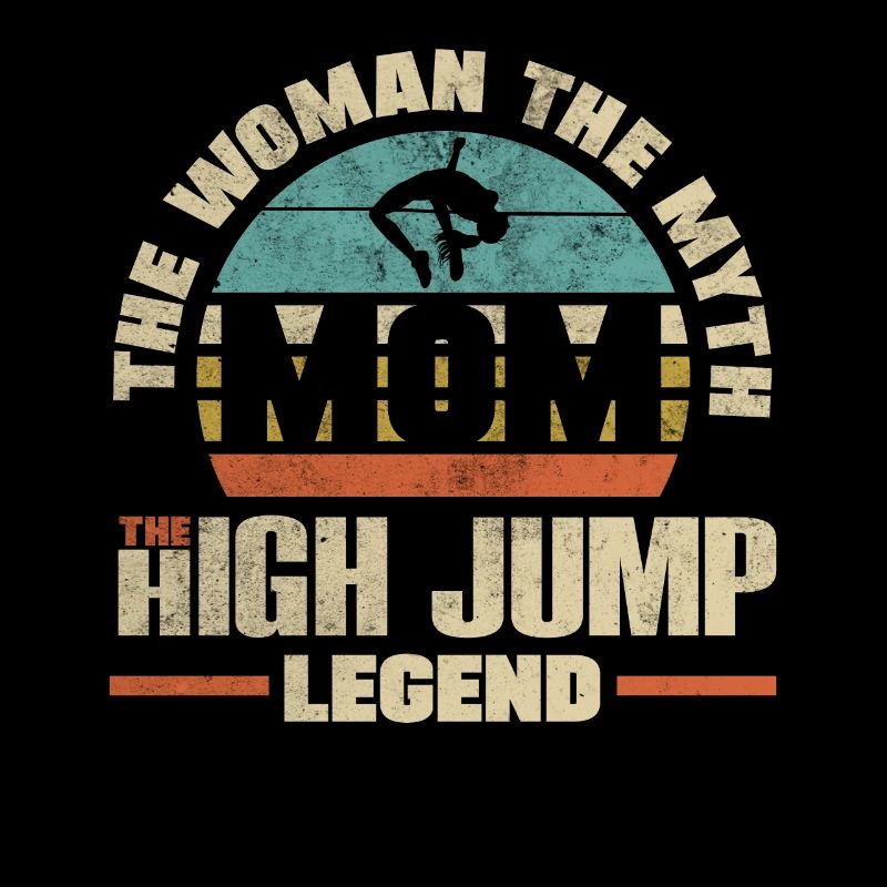 Saut en hauteur Sauteur Athlétisme Mère
