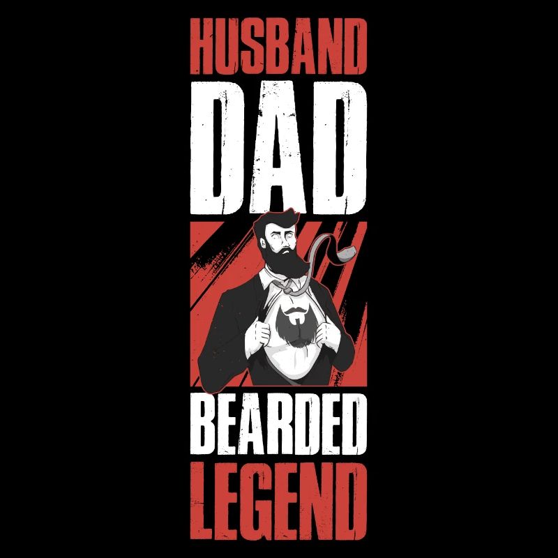 Husband Dad Bearded Legend Bart Geschenk