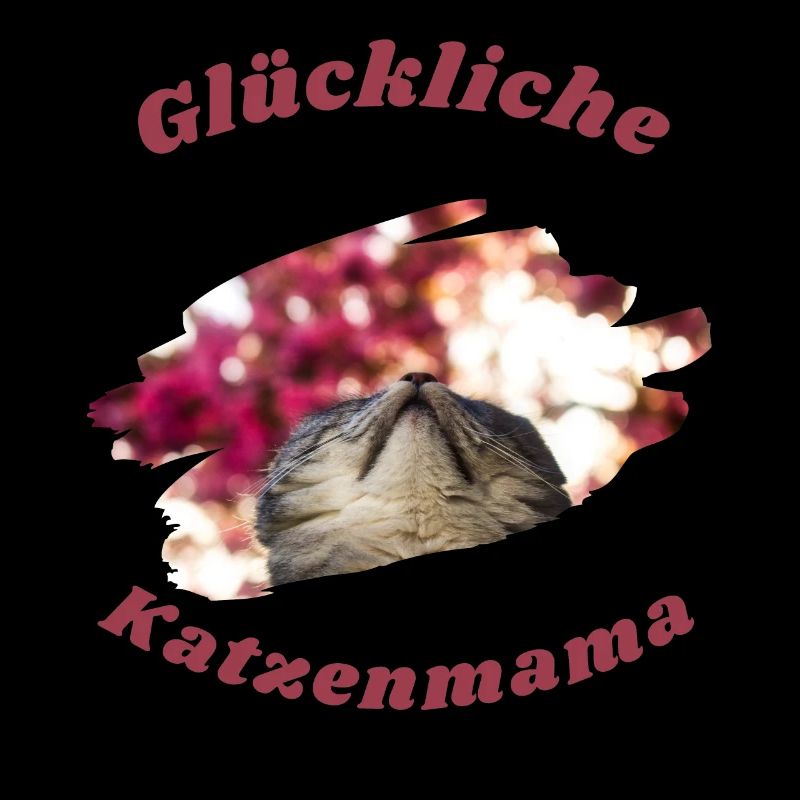 Glückliche Katzenmama Muttertag Mutter Bunt Lustig