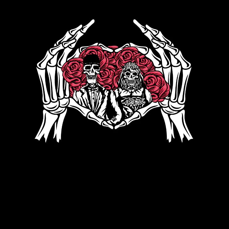 Infinite Love and Romance Gothic Bones Skeleton