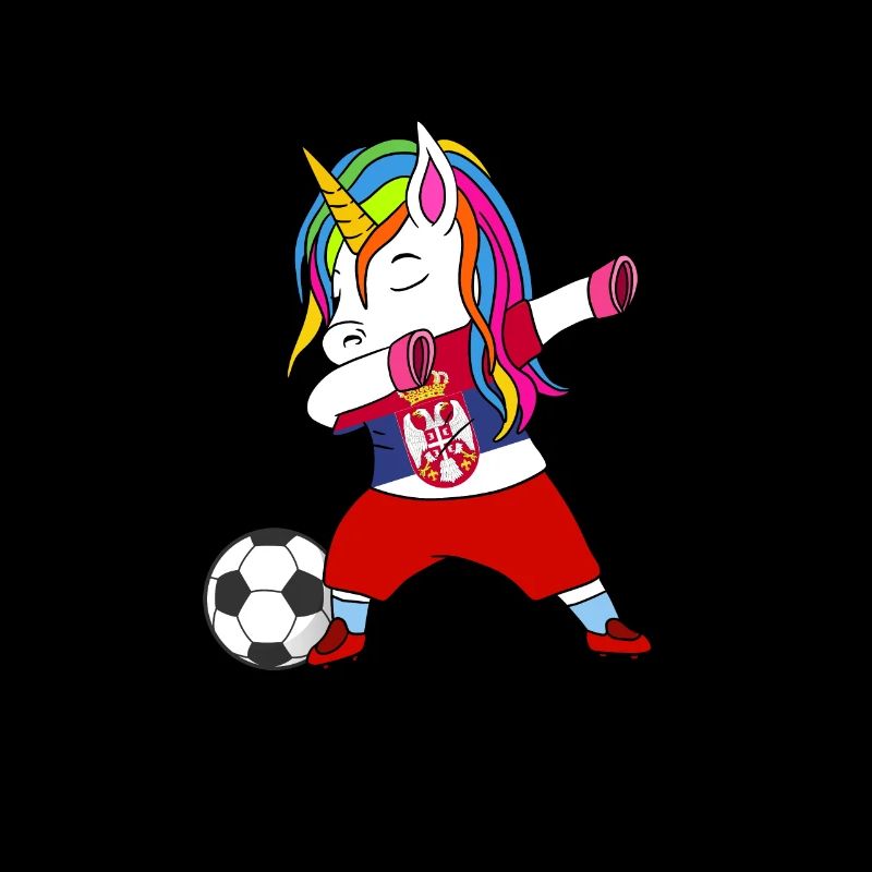Serbien fußball tupfendes Geschenk