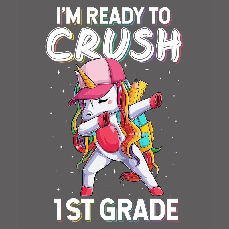 Ich bin bereit, das Einhorn der 1. Klasse zu zerquetschen