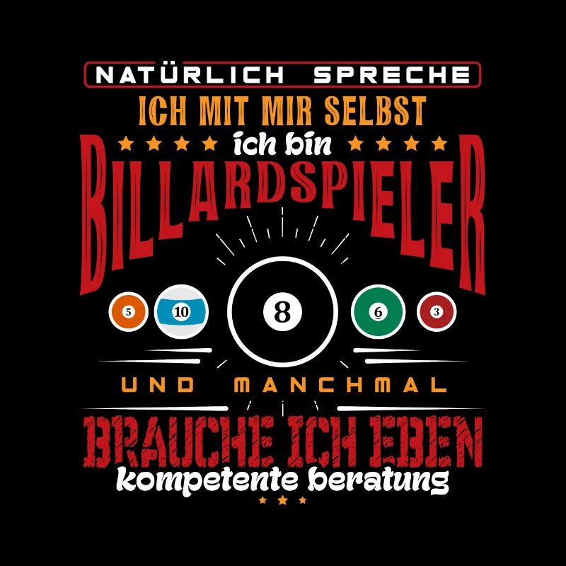 Billardspieler Billard Billardkugel