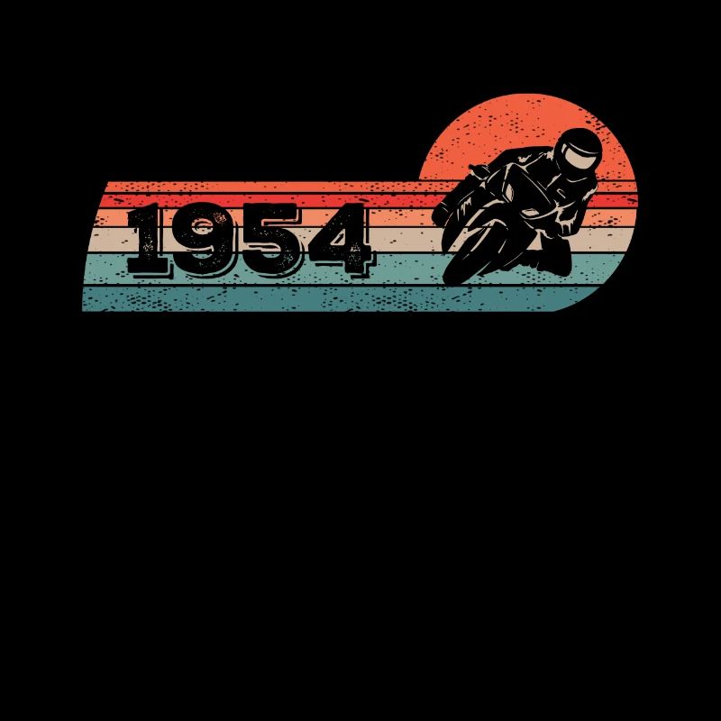 Motorcyclist Born 1954 Birthday Moped