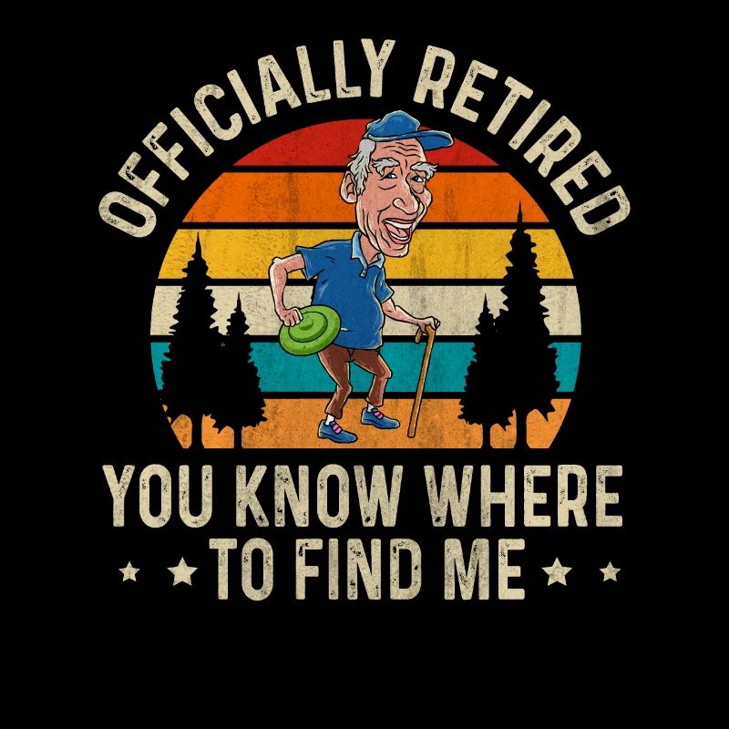Officially Retired Disc Golf Rentner Geschenk
