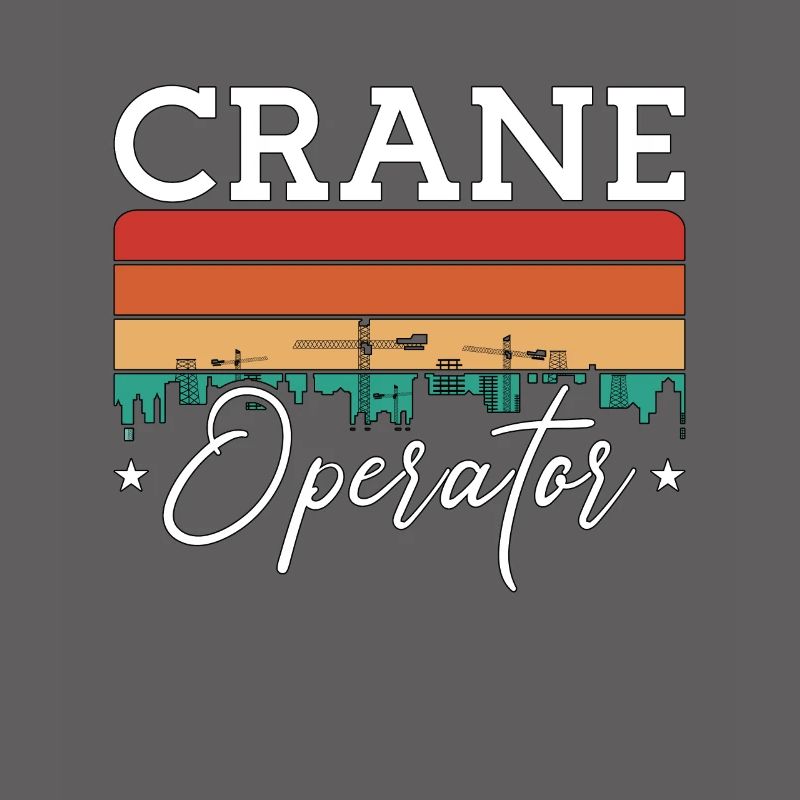 Crane Operator Construction Worker Work Crane Driver Gift