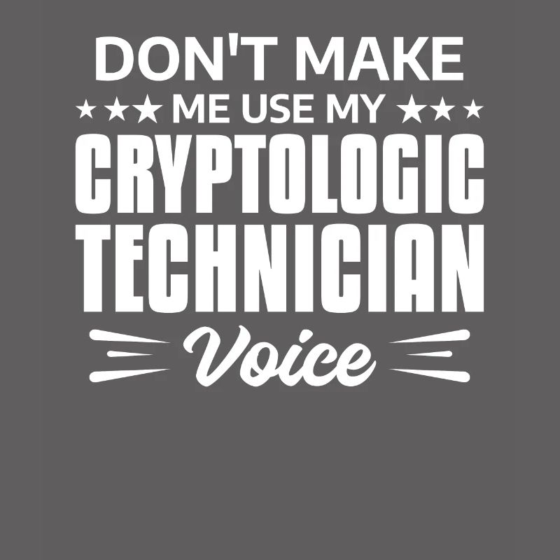 Ne me faites pas utiliser ma voix de technicien en cryptologie