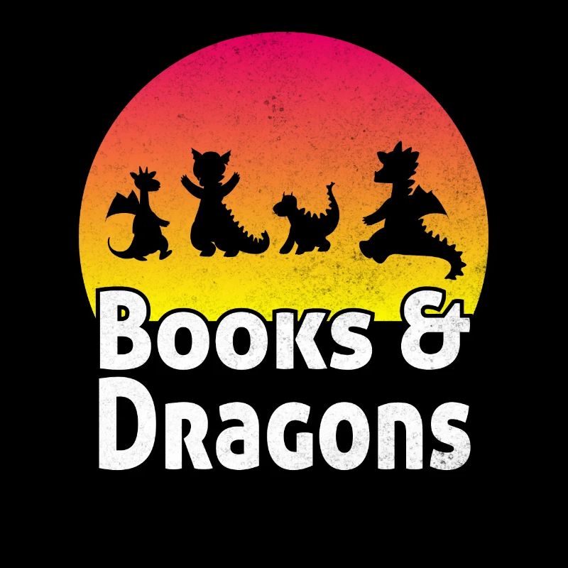 Bücher & Drachen Bücherwurm Lesen Bücher Sonne