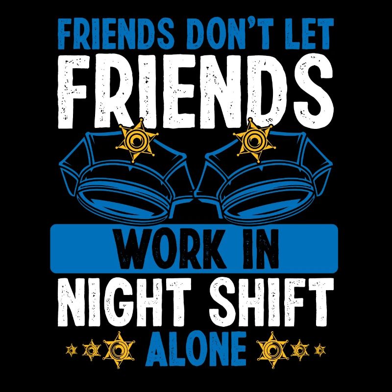 Police Officer Co Worker Night Shift Policeman