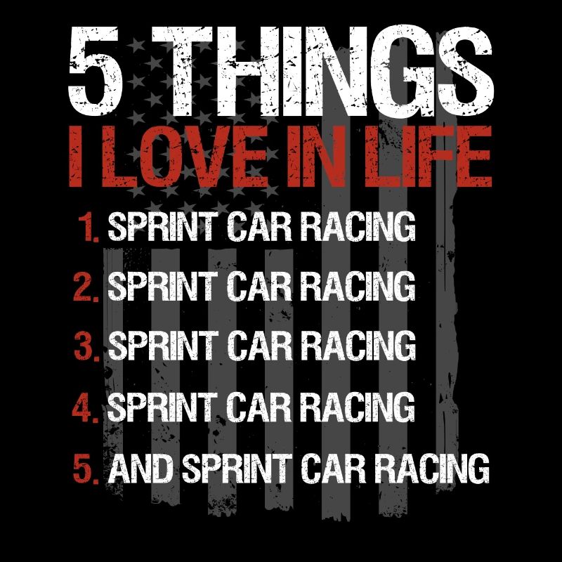 Sprint Car Racing Spruch