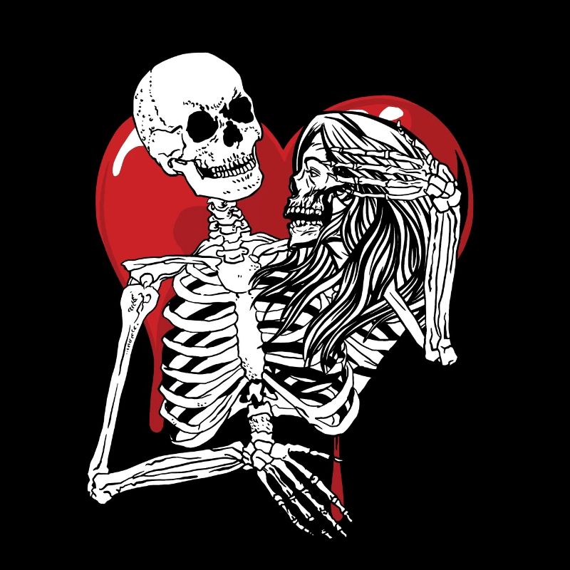 Jusqu’à la mort Minuit Loving Gothic Skull