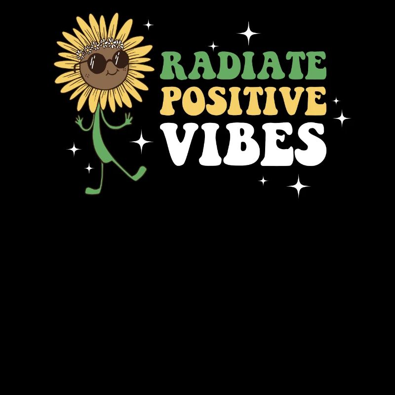 Radiate Positive Vibes Hippie Geschenk