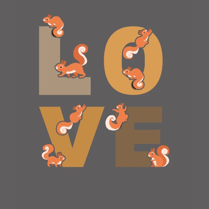 Eichhörnchen LOVE Eichhörnchen Netter Eichhörn