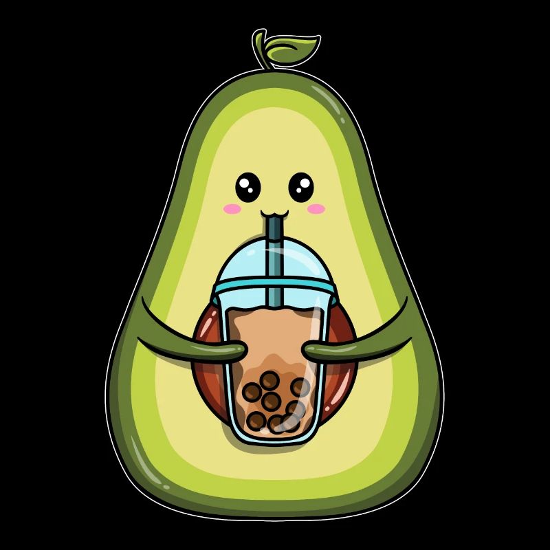 Avocado drinks bubble tea