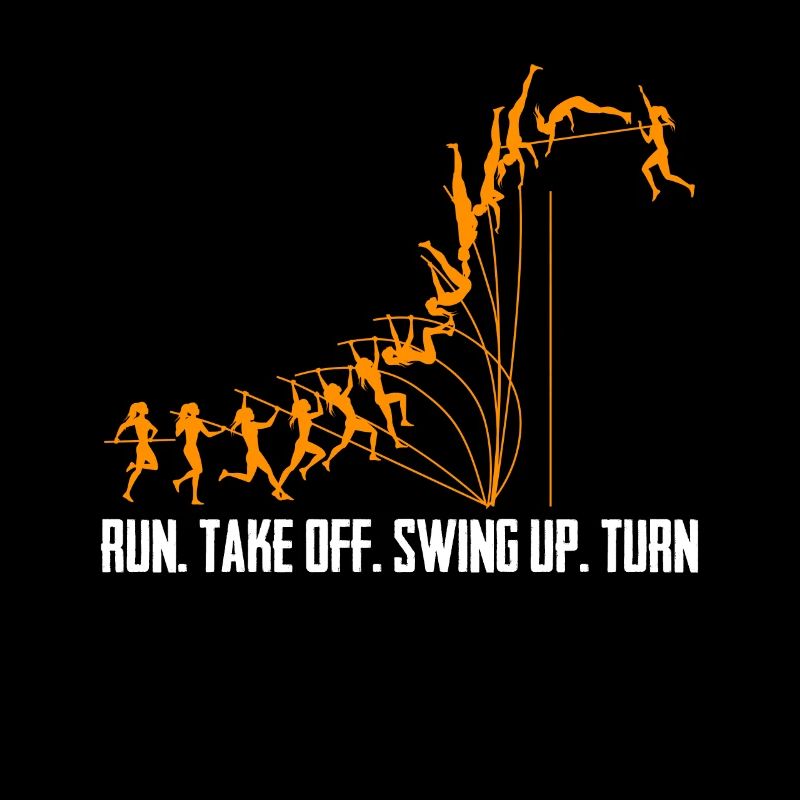 Run Take Off Swing Up Turn Pole Vault
