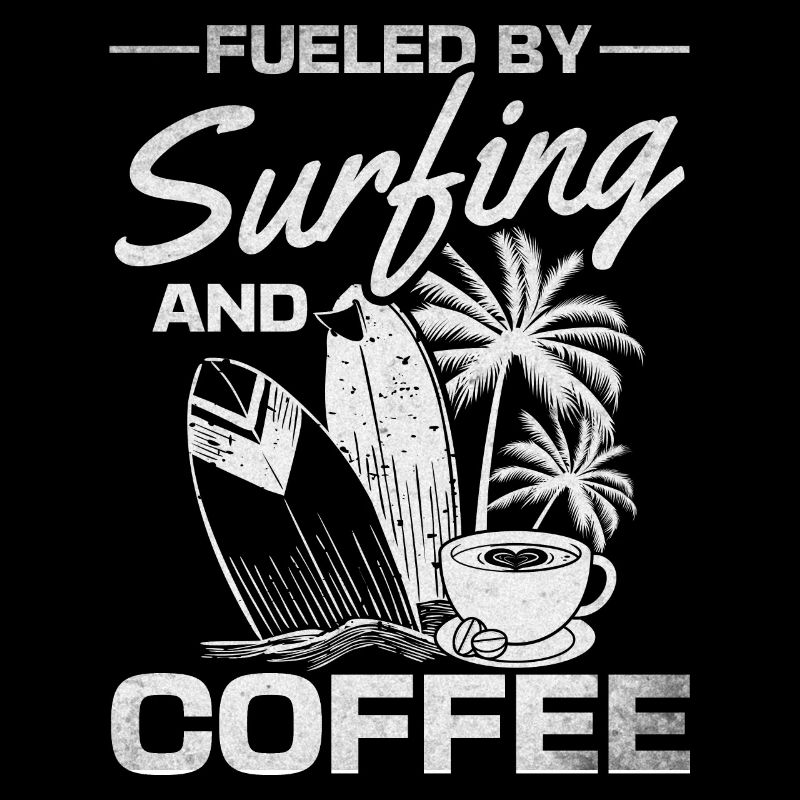 Surf, propulsé par le surf et le café,