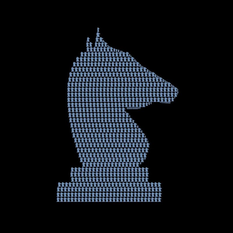 Joueur d’échecs Cheval d’échecs
