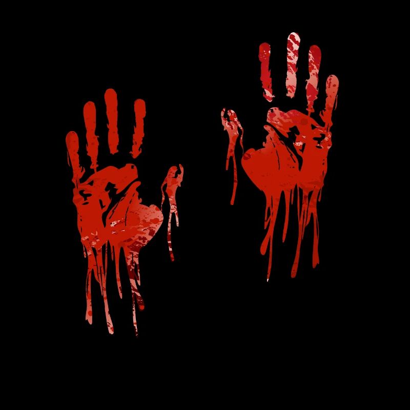 Halloween bloody hands