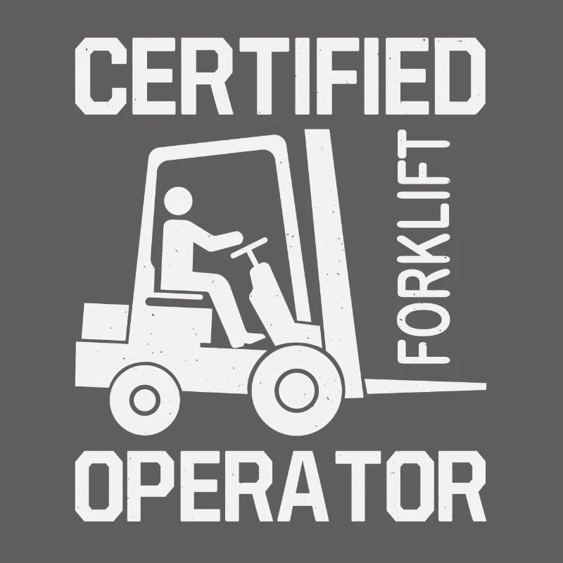 Forklift driver operator funny design