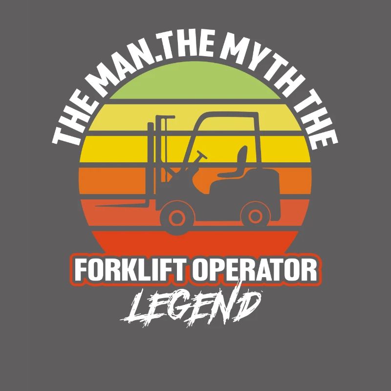 Forklift driver operator funny design
