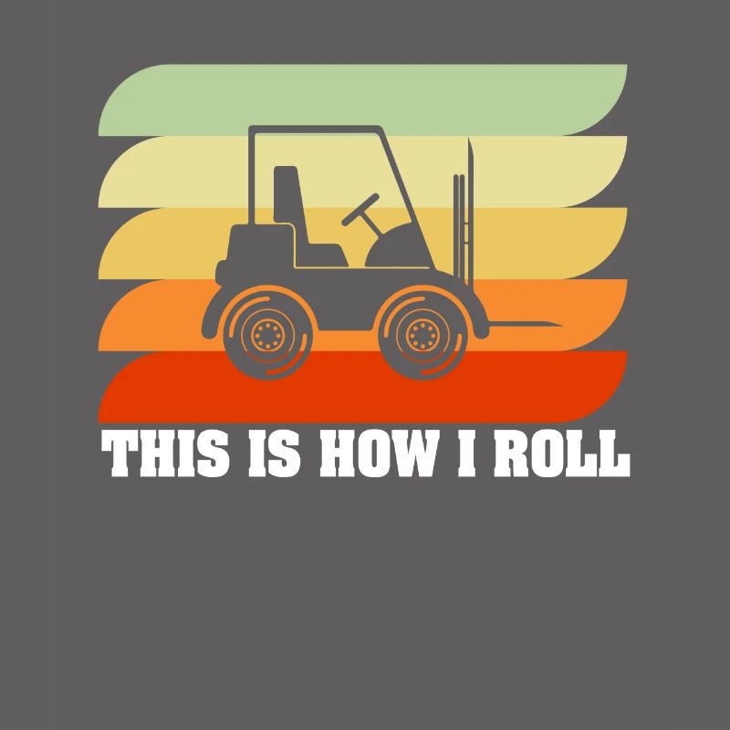 Forklift driver operator funny design