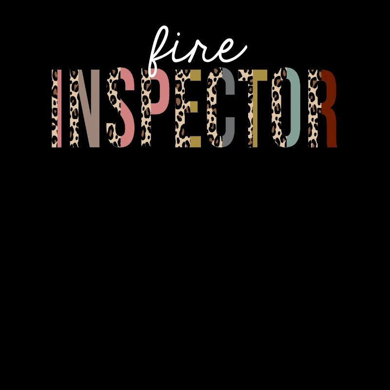Fire Inspector Leopard Print Funny Gift