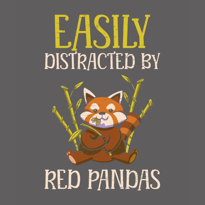 Easily Distracted By Red Pandas for a Bamboo Tree