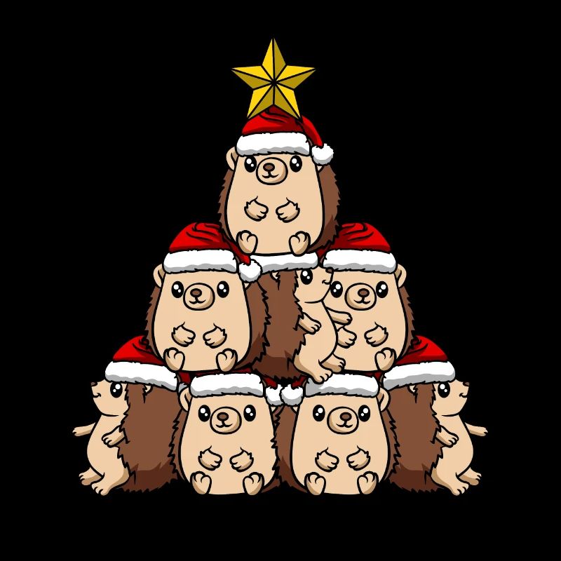 Hedgehog Christmas Tree