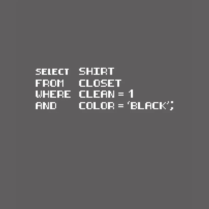 Select Shirt from Closet Programming Coding Dad