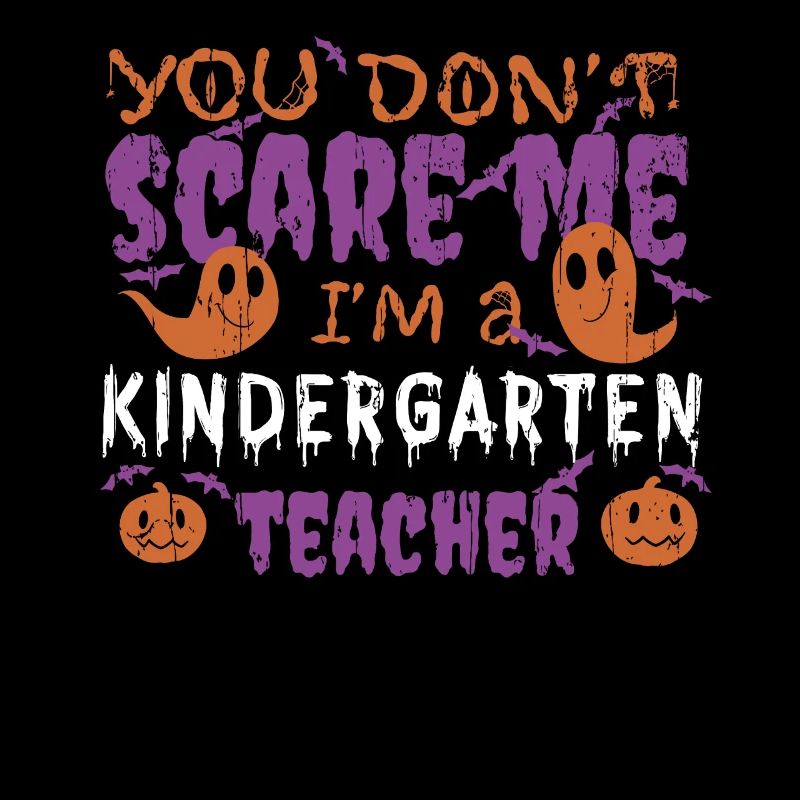 Ghost Pumpkin Kindergarten Enseignant Halloween