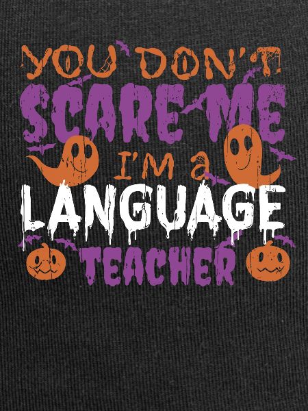 Ghost Pumpkin Language Teacher Halloween