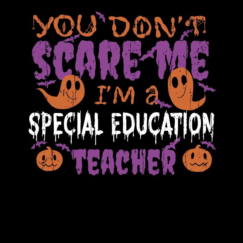 Ghost Pumpkin Enseignant d’éducation spéciale Halloween
