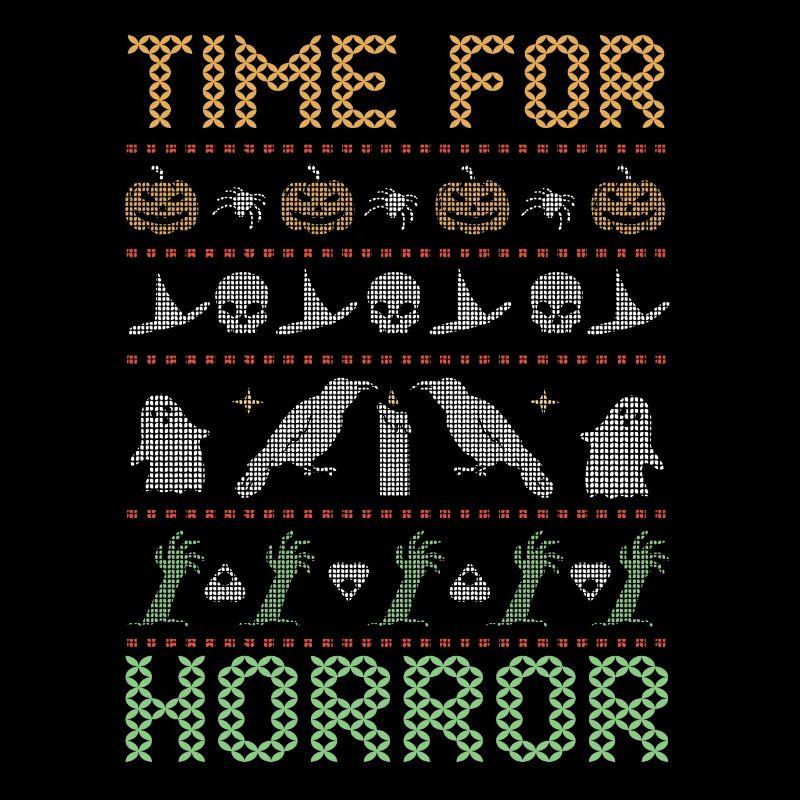 Stitch Pattern Horreur Créatures Halloween