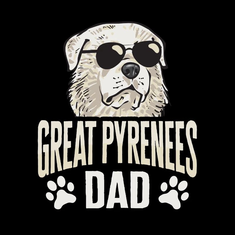 Great Pyrenees Papa Hund Pyrenäen
