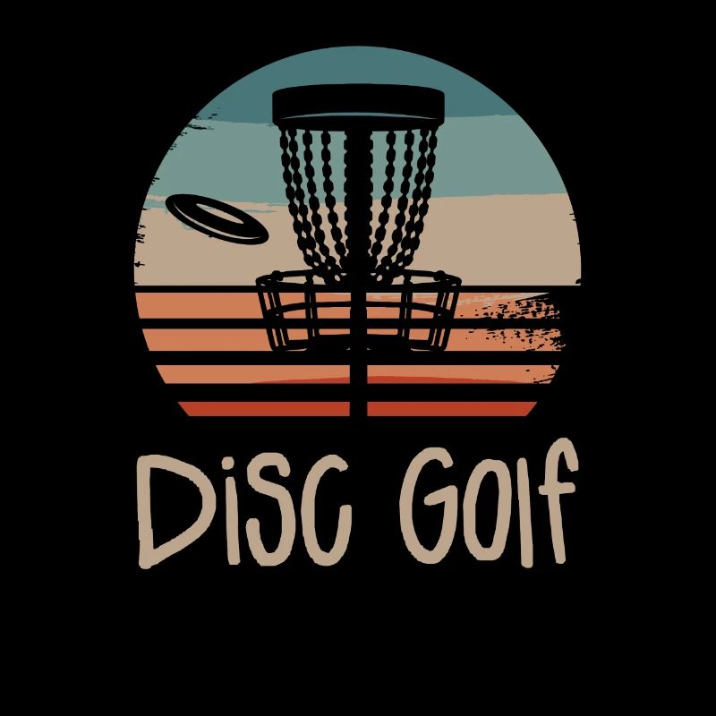 Retro Vintage Classic Disc Golf Player