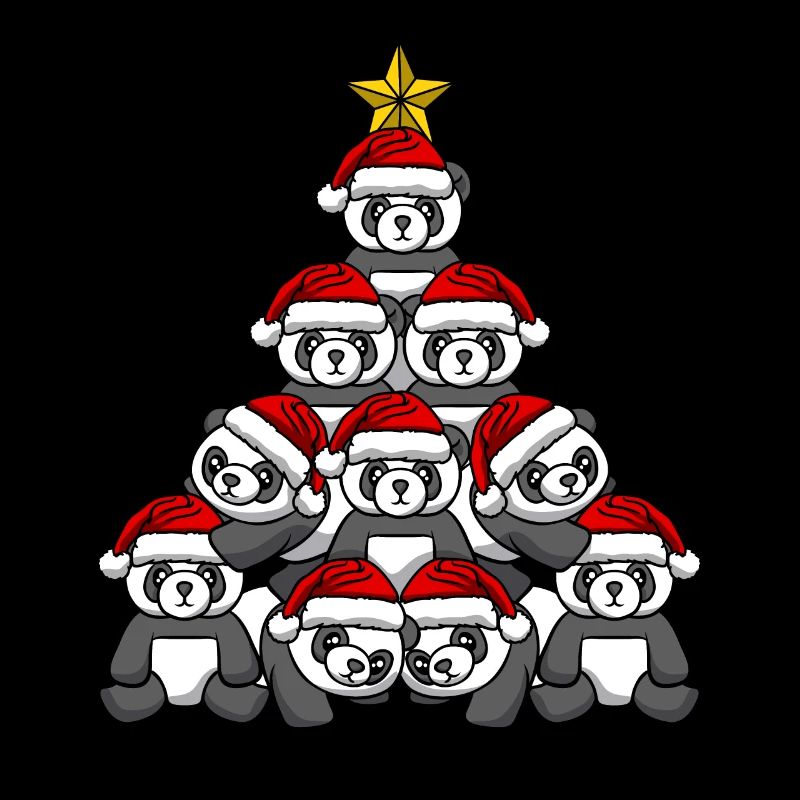 Panda Christmas Tree