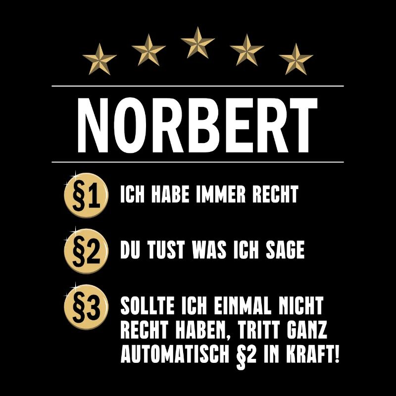 Norbert Habe immer Recht Namenstag